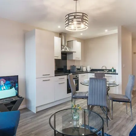 Contemporary 1 Bed Flat - Sleeps 3 マンチェスター