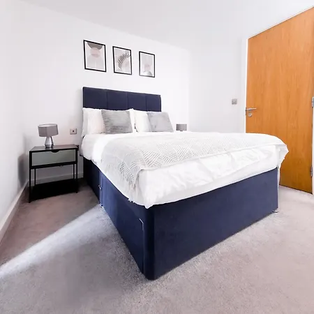 Apartamento Luxury 2-Bed Apartment In Salford Quays 10 Min To Manchester & Mediacity
