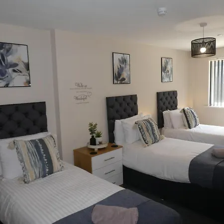 דירה 2 Bed 2 Bath Close To Ctre Sleeps 5 -free Parking מנצ'סטר