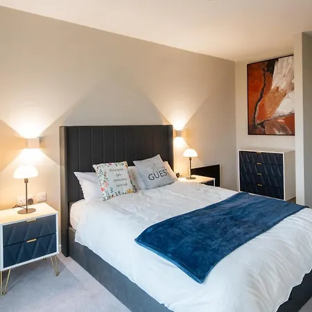 アパート Mega5 Modern 2bedroom Luxury Deansgate-2baths, 2toilets, With Car Park *