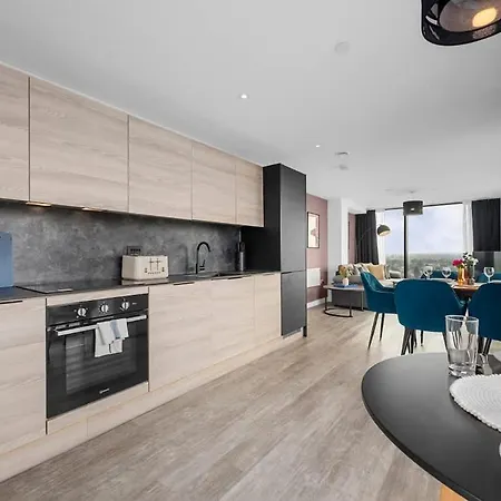 公寓 Skyline Old Trafford Flat By Superhost *