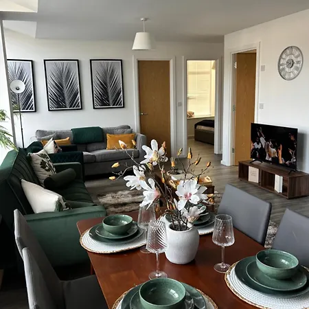 Appartement The Haven - 2 Bed Cozy - Sleeps 6 - Private Parking