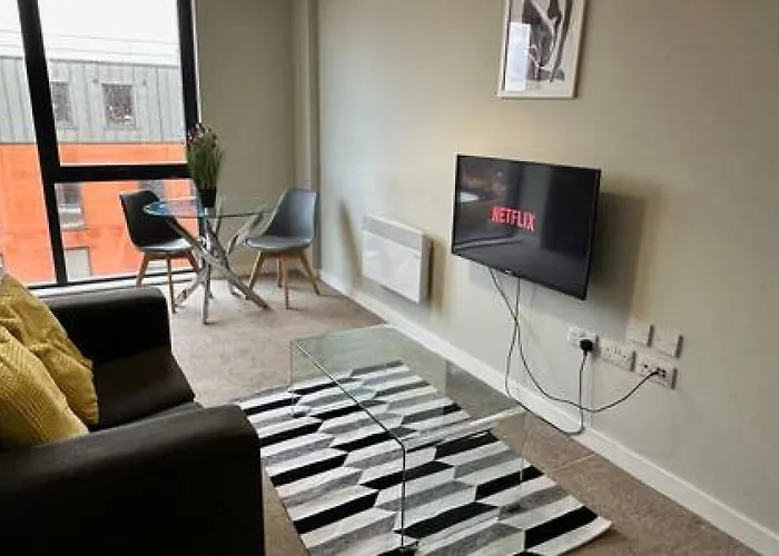 Lovely 1 Bed Sleeps 2 Apartman Manchester