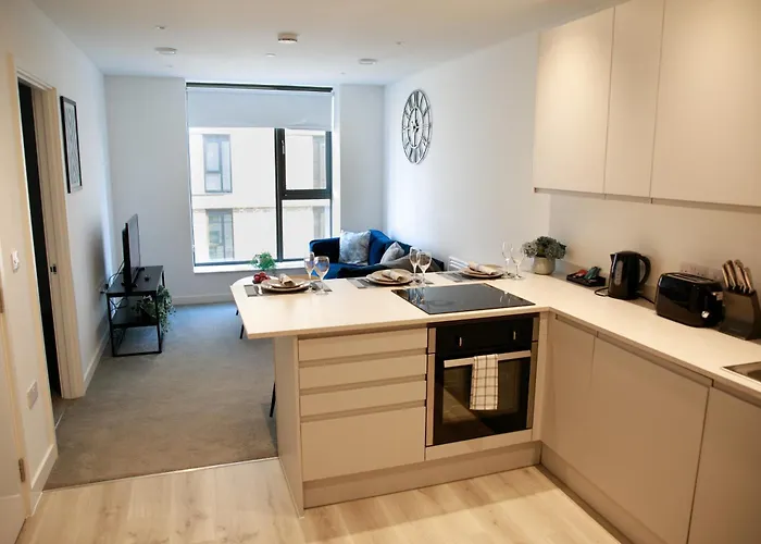 아파트 Trafford Modern 1 Bed With Cinema 맨체스터