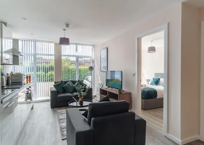 Bright & Modern 1 Bed In Lejlighed Manchester