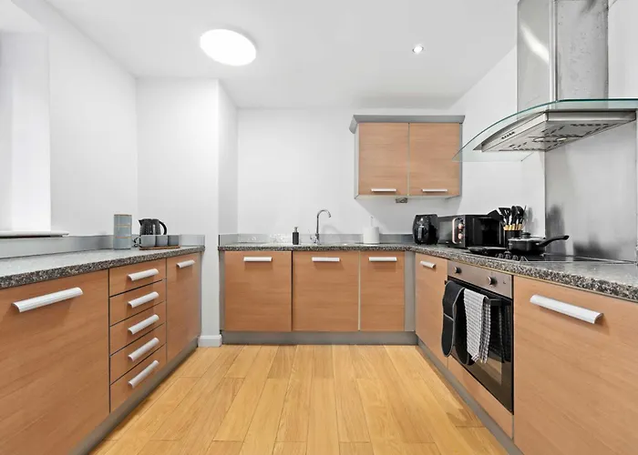 Modern 2bed Northern Quarter, Long Stays, Contractors 맨체스터