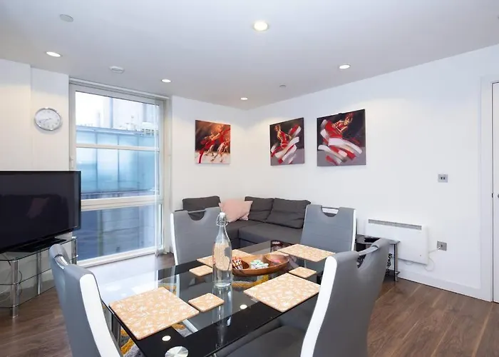 Stylish Mediacity 2bed, Sleeps 6, Amazing Views 맨체스터