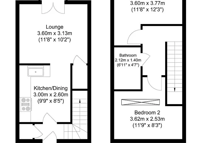 아파트 Superb 2 Bed Flat 5min To Old Trafford Stadium 맨체스터