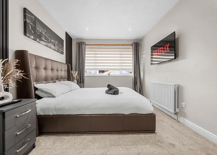 펜션 Stylish 3-bed Close To Mcr Centre For 8 Guests 맨체스터