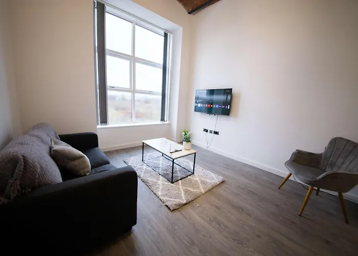 Lovely 1 Bed Close To Etihad דירה מנצ'סטר