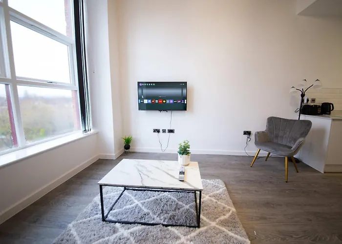 Lovely 1 Bed Close To Etihad מנצ'סטר