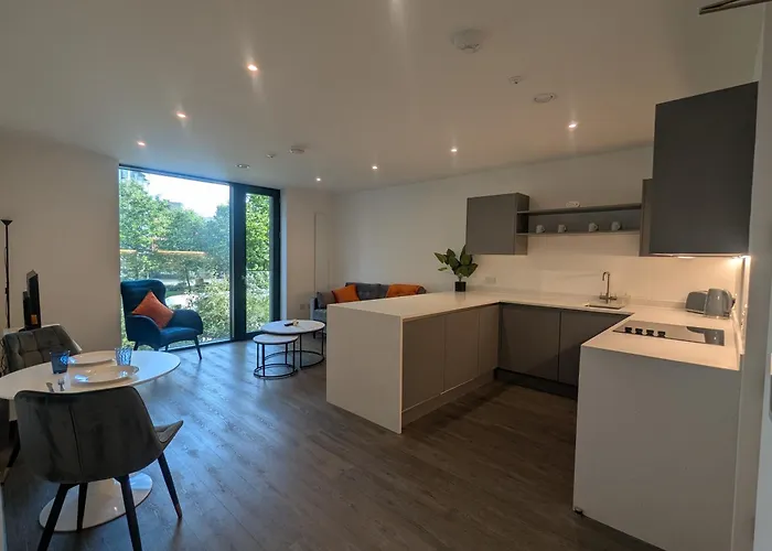 New 1br Gym Roof Terrace Lounge * 맨체스터