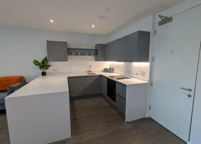 아파트 New 1br Gym Roof Terrace Lounge 맨체스터