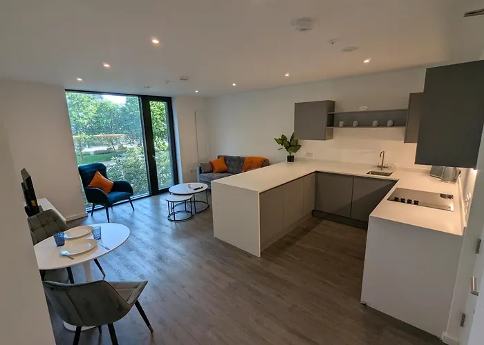 New 1br Gym Roof Terrace Lounge * 맨체스터