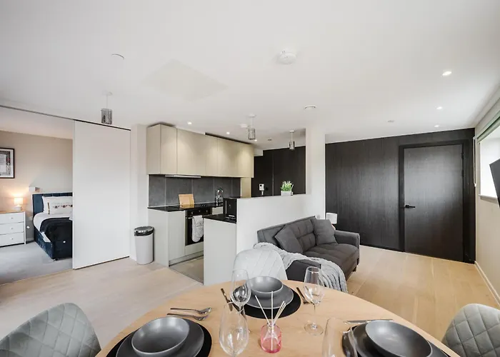 2 Bed Modern Flat, Castlefield, Citycentre, Parking, Self-checkin, Sleeps 4, Balcony, Wifi, Views 아파트