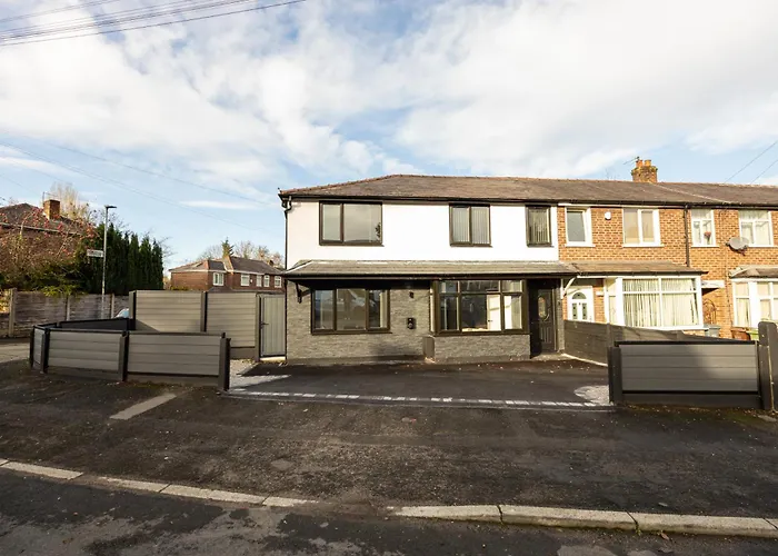 Prázdninový dům Modern 5-bed Ev Centre 10 Min Manchester