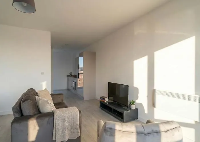 Modern In Salford Great Views Apartmán Manchester