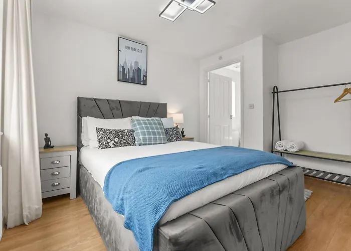 Feriehus New Modern Townhouse Free Parking Manchester