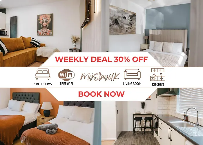 Prázdninový dům Modern City-Centre Home | Sleeps 12 | Free Parking *