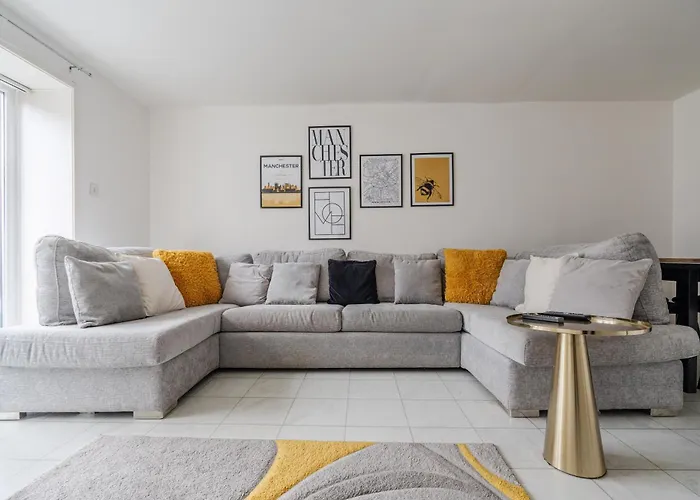 Modern Centre 3bd - Fire Pit - Free Parking * Mánchester