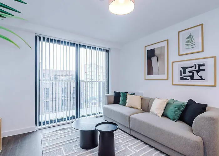 Apartament Modern 2br W Secure Parking Salford Manchester