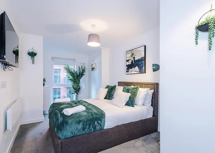 Centre, Comfy 1 Bedroom Lejlighed Manchester
