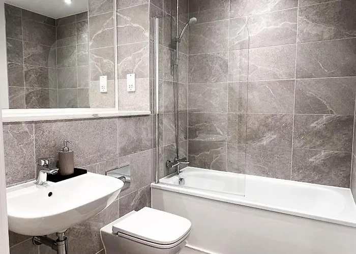 Apartamento 2bed 2bath Balcony Smart Tv 20mins To Airport Gym Mánchester