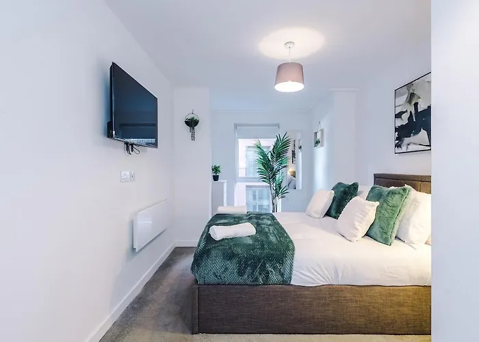 Centre, Comfy 1 Bedroom Lejlighed Manchester