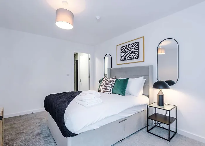 Apartament Modern 2br W Secure Parking Salford Manchester