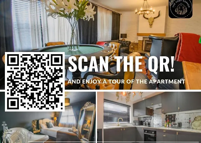 Spacious 2 Bedroom House Sleeps 4 L On-street Parking L The Cosy Corner Nationwide בית נופש *